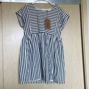 Listicle Stripped Pocket Dress, NEW WITH TAGS, Size Large